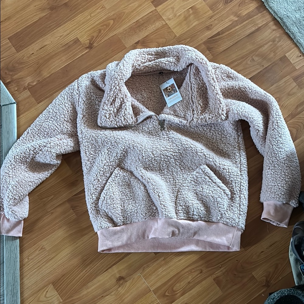 Cozy Pink Sherpa Jacket